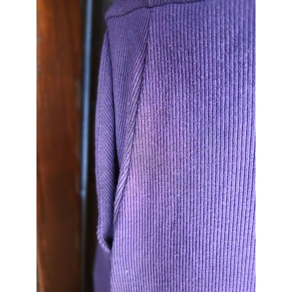 Torrid Maroon Button-Up Midi Dress Size 0 Large Ribbed Knit Fabric Short Sleeves - Picture 3 of 8